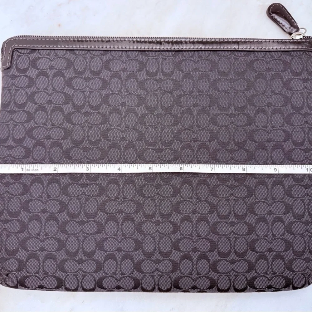 Coach black vintage canvas Padded iPad tablet sleeve case - Picture 6 of 8